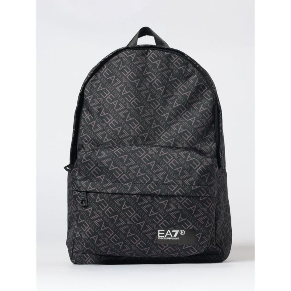 Ea7 Men Ea7 All-Over Printed Logo Polyester Backpack